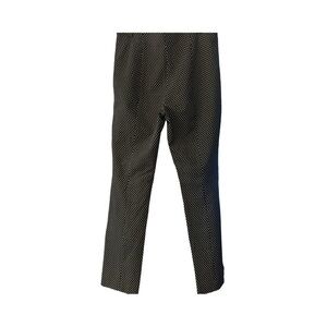 Anthropologie the essential slim black and white printed pants size 8